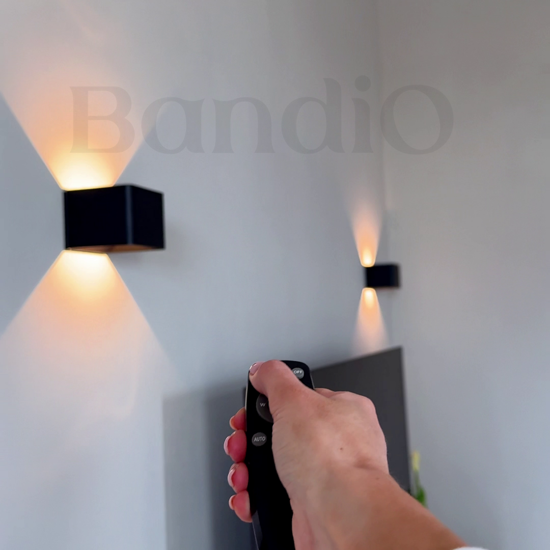 Wandlamp oplaadbaar met sensor en afstandsbediening zwart
