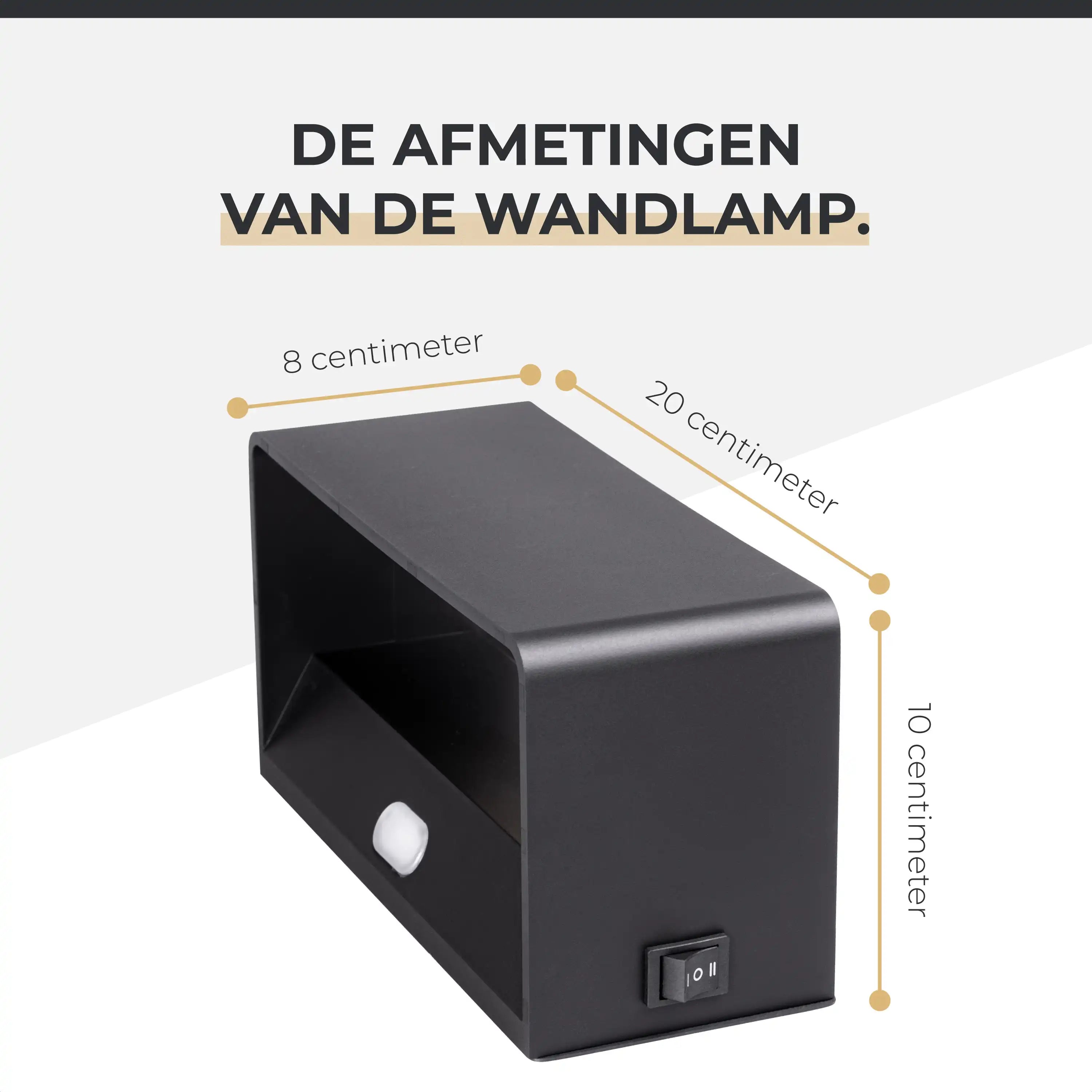 Wandlamp oplaadbaar met sensor en afstandsbediening zwart