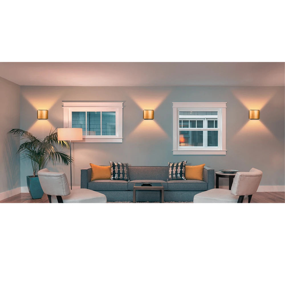 Wandlamp oplaadbaar met sensor en afstandsbediening goud