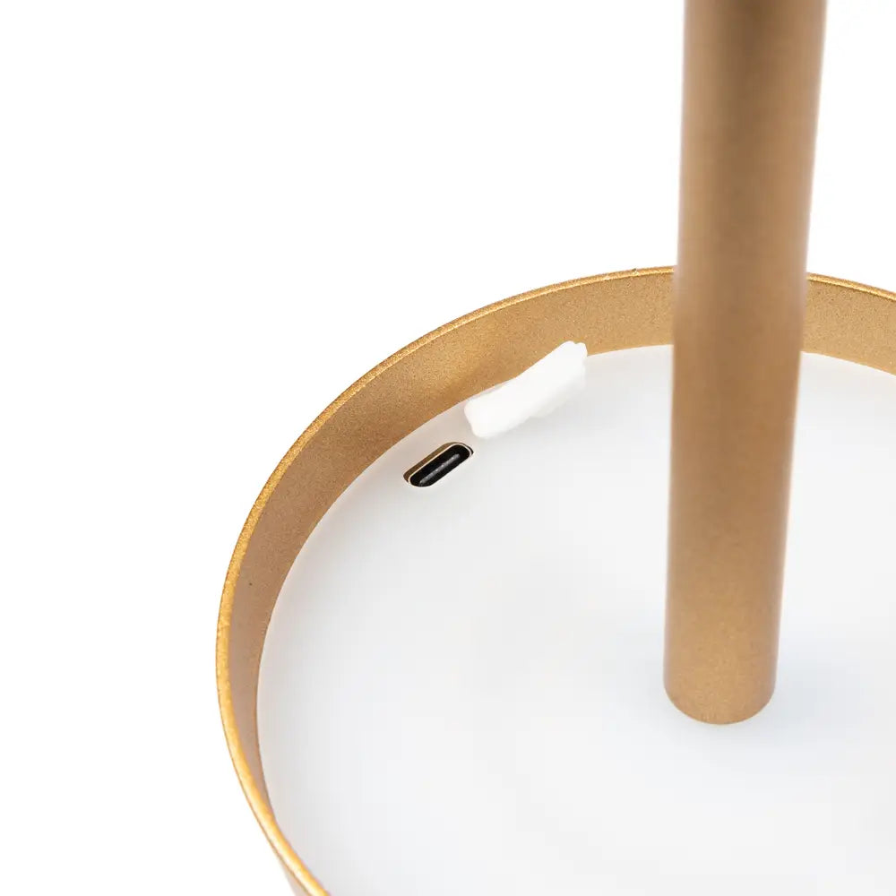Tafellamp oplaadbaar + dimfunctie goud