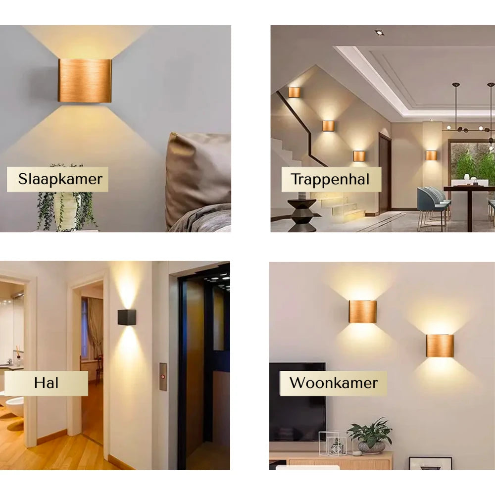 WANDLAMP OPLAADBAAR MET SENSOR