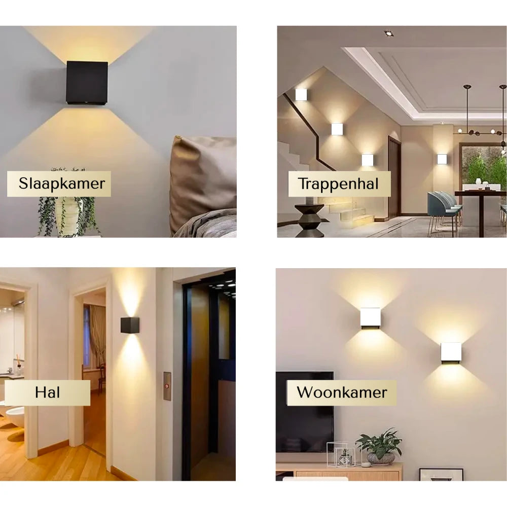 WANDLAMP OPLAADBAAR MET SENSOR